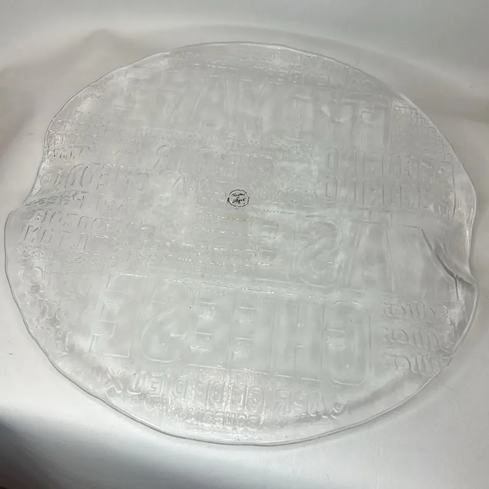 Chartecurie Tray 11 1/2 Serving Cutting Platter Saucers 7 1/4 In Embossed Italy